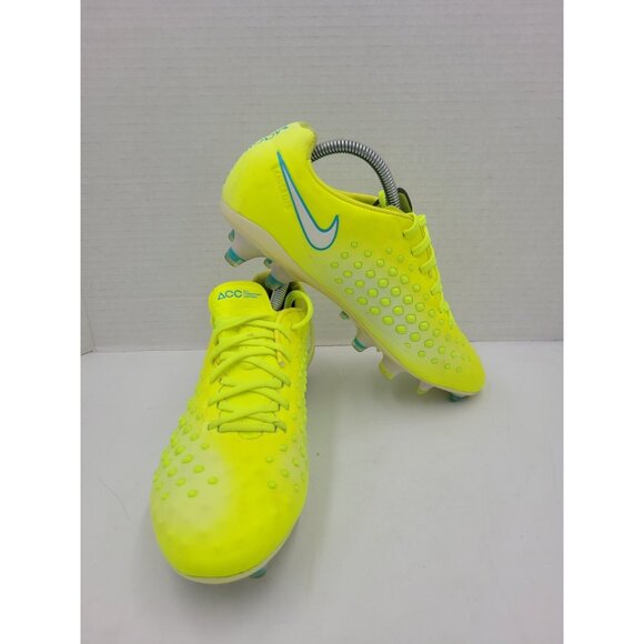 Nike Magista Opus 2 FG Soccer CleatVoltChlorine Blue White 844218-7177 EU 38